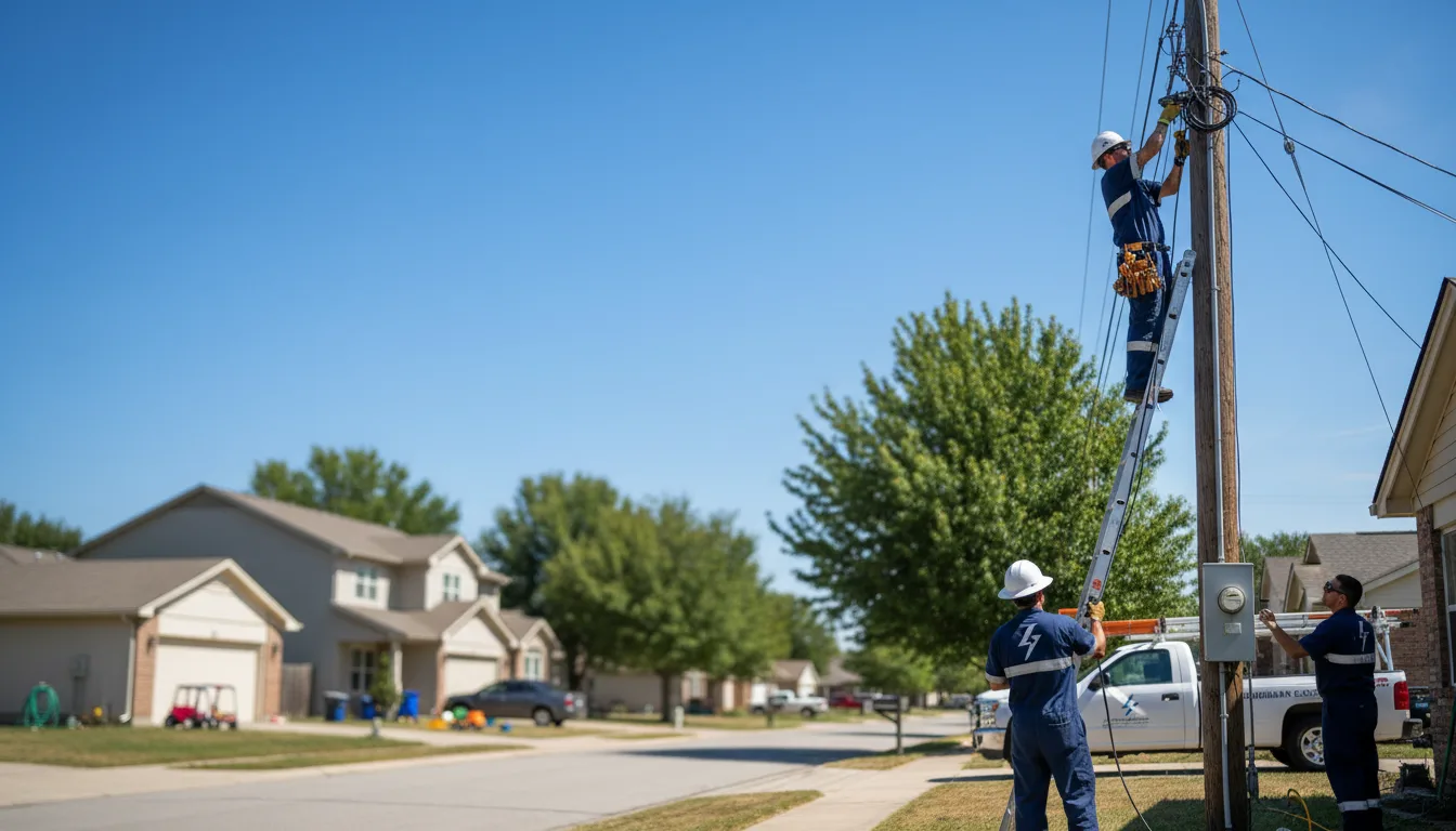 Residential electrician providing installation services in Pennville, IN